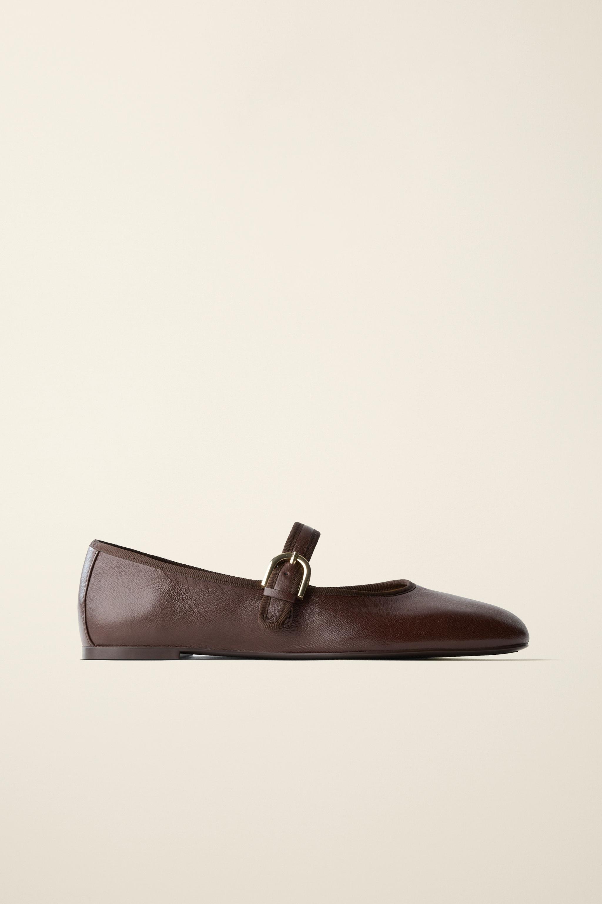 LEATHER BALLET FLATS CREATED BY CARAMEL LONDON X ZARA